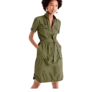 J crew. Ruffle-hem utility dress